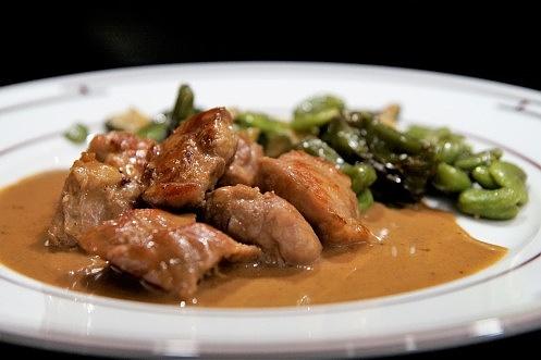 Ragout von der Kalbsspinne