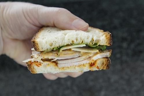 Sandwich mit Schweinhals