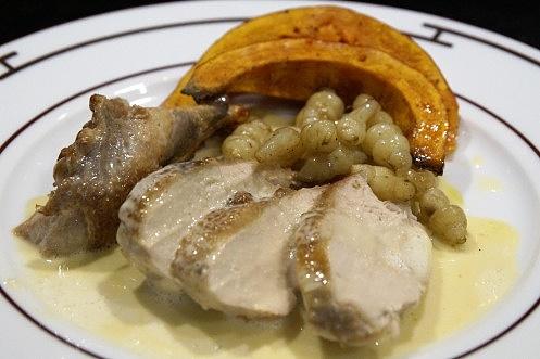Perlhuhn mit Champagnersauce