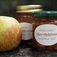 Ofenapfelmus-Eis