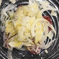 Fenchelsalat mit Salami und Parmesan