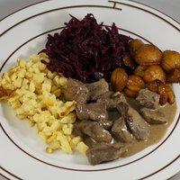 Hirschfilet Stroganoff