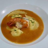 Mezzelune mit Crevetten