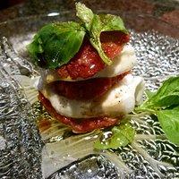 Caprese mit gerösteten Tomaten