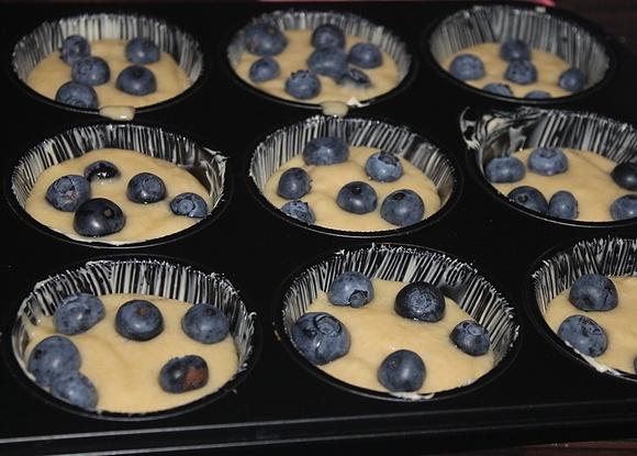 Rezept: Heidelbeermuffins mit weißer Schokolade