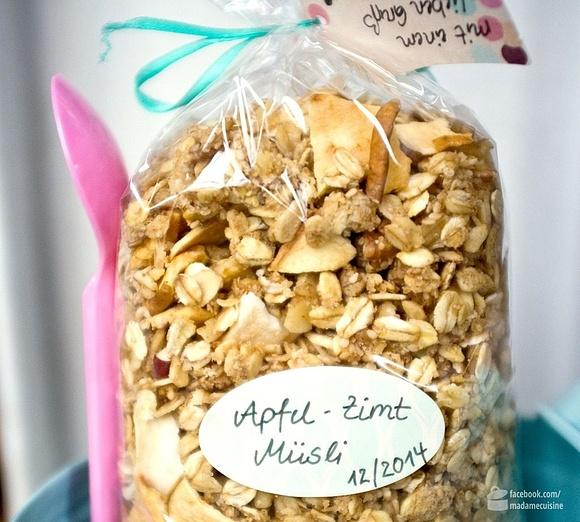 Apfel-Zimt-Müsli selbstgemacht