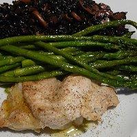 Seeteufel mit Spargel und Venere-Risotto