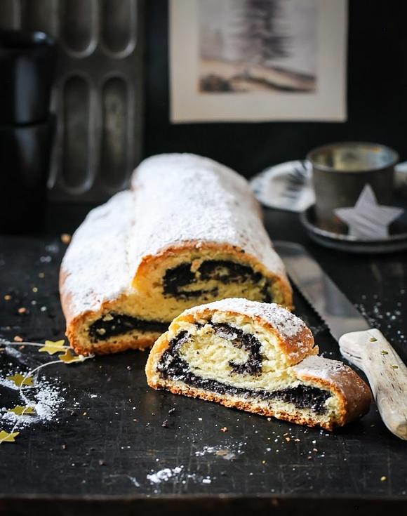 Einfacher mohn christstollen aus quarkteig