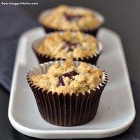 Der amerikanische klassiker in muffin-form: erdnussbutter & marmelade