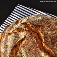Frischkäse im Brot, nicht darauf