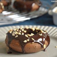 Nutella-Donuts mit Nutella-Glaze