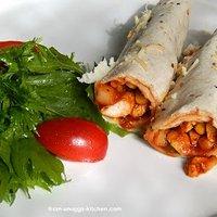 Burrito mit Hähnchen-Füllung