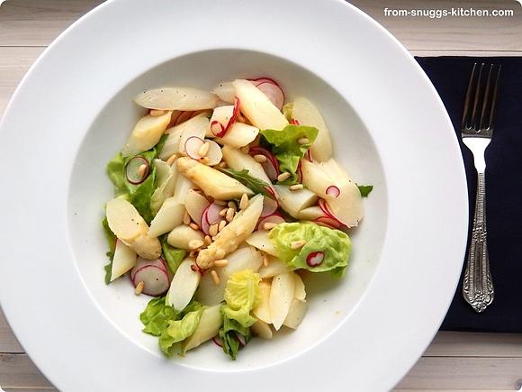 Spargelsalat mit Orangen-Dressing