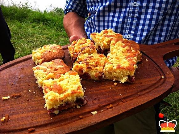 Elbe hochwasser kuchen teil 2 becherkuchen mit kirschen und streusel