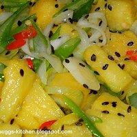 Gebratener Thunfisch mit Ananas