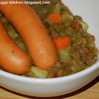 Linseneintopf mit Wienerle
