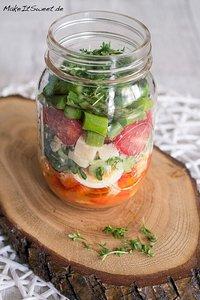 Spargel-Käse-Eier-Salat im Glas Rezept