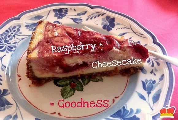 Mein erster Himbeer Cheesecake
