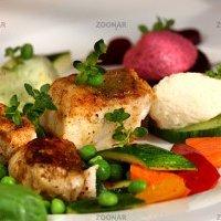 Zander And Vegetables