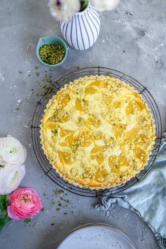 Ricotta-Zitronen-Maracuja-Tarte