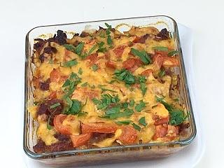 Weißkohl-Salsicce-Auflauf