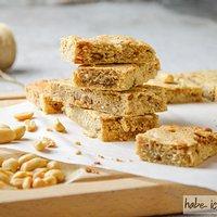 Erdnuss Proteinriegel selbermachen (lc, ohne Ei)