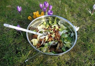 Caesar Salat mit Hähnchen