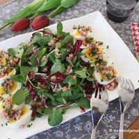 Eiersalat mit Radieschen Vinaigrette