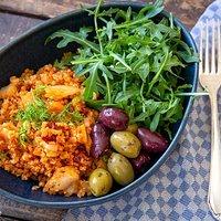 Cajun-Quinoa-Bowl mit Fenchel und Paprika