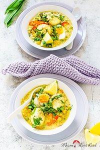 Eier-curry mit roten linsen und gemüse – das comeback für eier