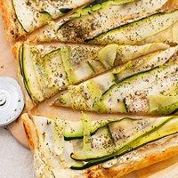 Blätterteig tarte mit zucchini und ziegenkäse