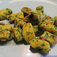 Kürbisgnocchi vom Kamokamo-Kürbis mit pikanter Walnussbutter