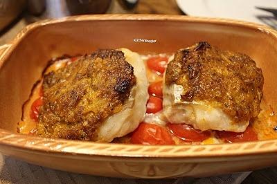 Seelachs mit Zwiebel-Pesto-Haube