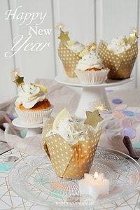 Zitronen-Sekt-Cupcakes zum Jahresabschied
