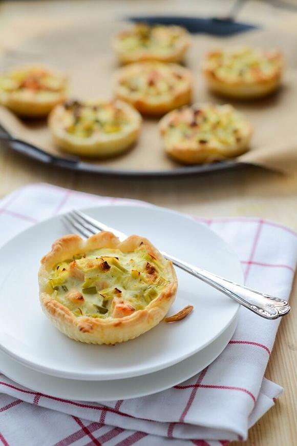 Lachs-Porree-Quiche