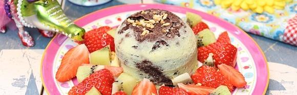 Marmor Tassenkuchen mit Früchten