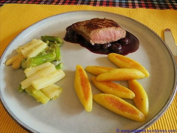 Gemischter Spargel in Orangen-Butter