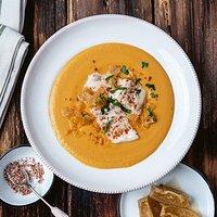 Rezept von karin kaufmann: rote linsensuppe mit salzzitronen & fisch