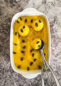 Veganes kokos-mango eis selber machen [ohne eismaschine]