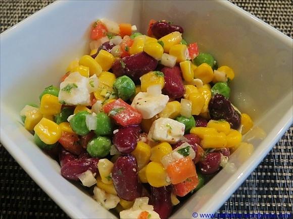 Kidneybohnen Mais Salat
