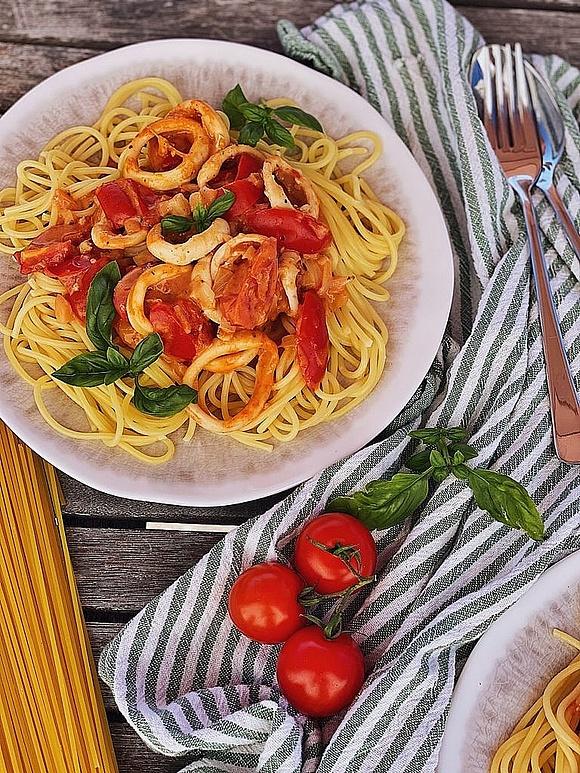 Spaghetti meeresfrüchte – spaghetti frutti di mare