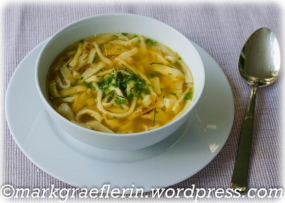 Flädlesuppe an einem verregneten August-Tag