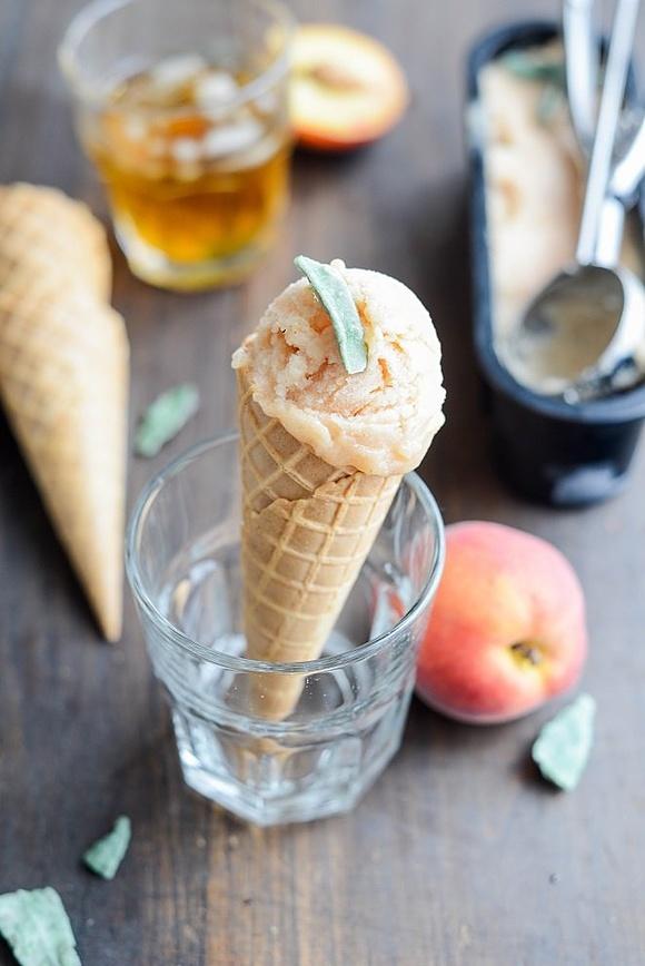 Pfirsich Eisenkraut Sorbet