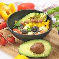 Veganuary avocado mohn- knödel bowl mit kurkuma dressing ???? ????