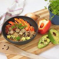 Kraut und rüben! vegane würstel sauerkraut bowl