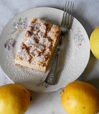 Omas zitronen streuselkuchen vom blech