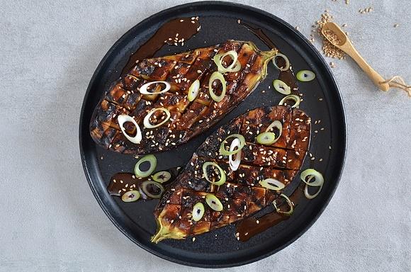 Miso-Auberginen