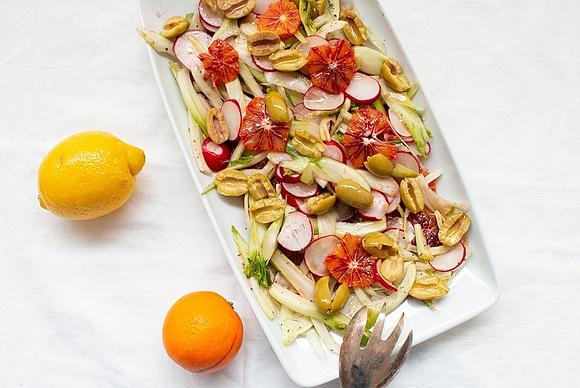 Fenchel-Salat mit einfachem Dressing