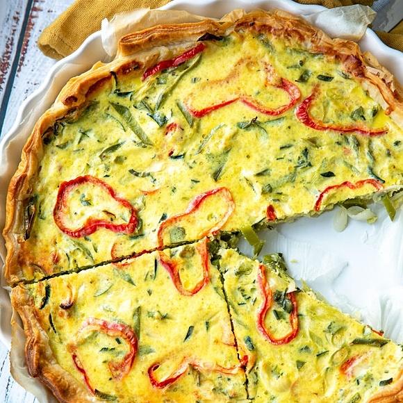 Gemüse-Quiche mit Ricotta
