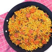 Paella mit steinpilzen – paella with porcini mushrooms
